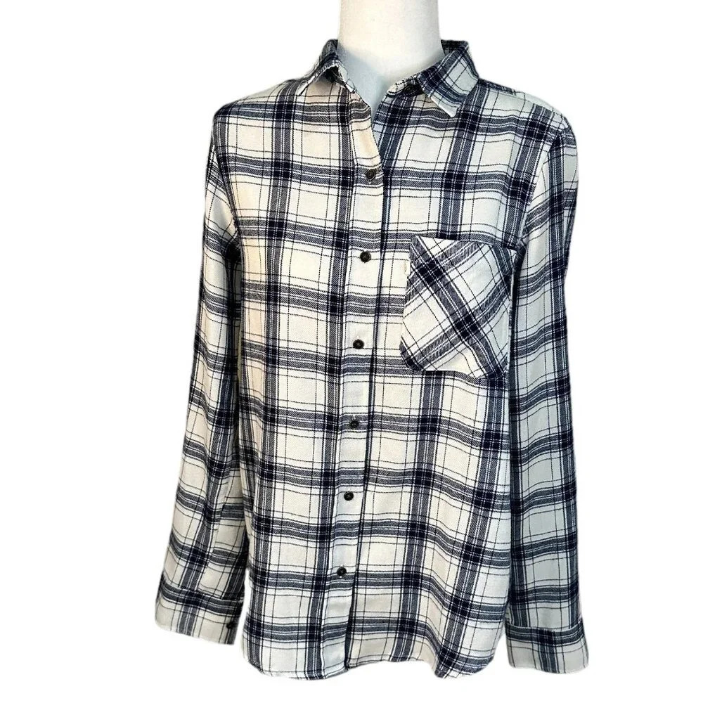 Rip Curl Plaid Button Down Flannel-Like Surf Skat… - image 1